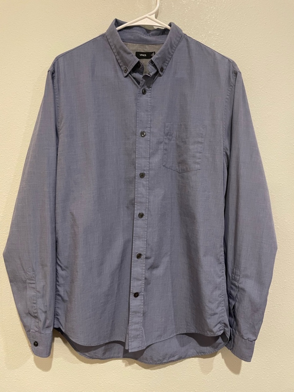 Vince Men's Button-Down Shirt in Light Slate Blue